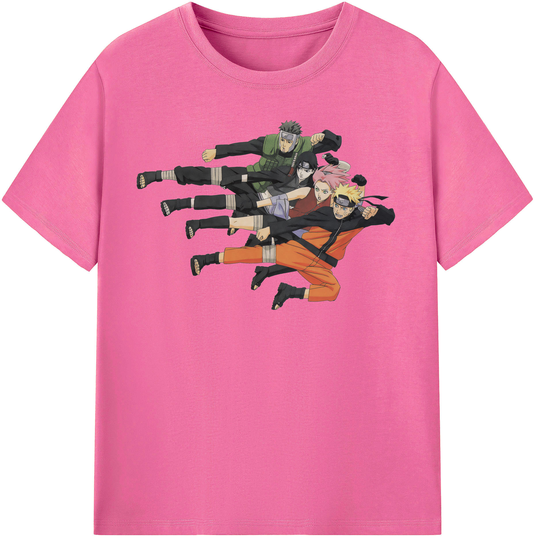 （画像用） NARUTO -ナルト- うずまき ナルト Uzumaki Naruto レディースカジュアルプリントTシャツ（綿100％）